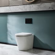 Sanitario Bagno WC Ovale 460x360x565mm con Sedile Copri WC Soft Close -  Alswear