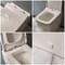 Sanitario Quadrato Filo Parete Appoggio con Sedile WC con Chiusura Rallentata - Milton