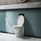Sanitario Ovale Filo Parete d'Appoggio con Sedile WC con Chiusura Rallentata - Select