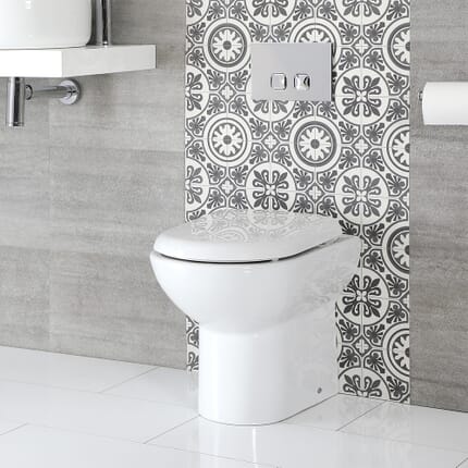 Sanitario WC Filoparete Rotondo con Copriwater Soft-Close - Ashbury
