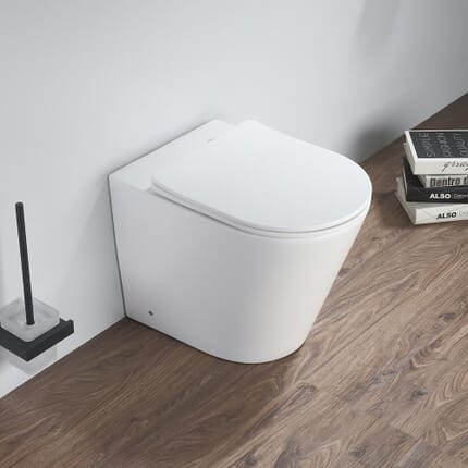 Sanitario WC Moderno a Parete con Sedile a Chiusura Ammortizzata - Bianco
- Colby