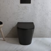 Sanitario WC Filo Parete Rotondo con Sedile con Chiusura Ammortizzata - Scelta di Finiture - Elements