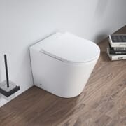 Sanitario WC Moderno a Parete con Sedile a Chiusura Ammortizzata - Bianco
 - Colby