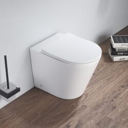 Sanitario WC Moderno a Parete con Sedile a Chiusura Ammortizzata - Bianco
- Colby