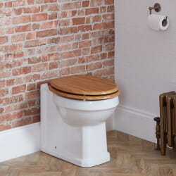 Sanitario Tradizionale Filo Parete con Copriwater - Scelta di Finiture della Cerniera - Richmond