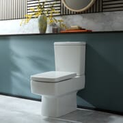 Sanitario Moderno Monoblocco con Sedile con Chiusura Ammortizzata - Scelta della Finitura del Pulsante di Scarico - Sandford