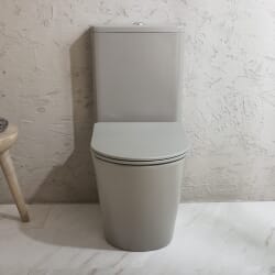 Sanitario WC Rotondo Monoblocco con Sedile con Chiusura Ammortizzata - Scelta di Finiture - Elements