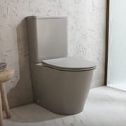 Sanitario WC Rotondo Monoblocco con Sedile con Chiusura Ammortizzata - Scelta di Finiture - Elements