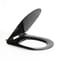 Sedile WC con Chiusura Soft Close, Sgancio Rapido e Fissaggio Superiore – Nero – Nox