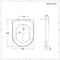 Sedile WC con Chiusura Soft Close, Sgancio Rapido e Fissaggio Superiore – Nero – Nox