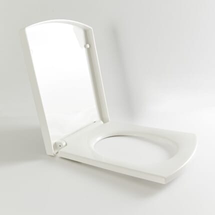 Sedile WC Bianco Tradizionale con Chiusura Ammortizzata - Chester