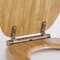 Sedile WC Tradizionale Color Rovere con Chiusura Rallentata con Cerniere Oro Spazzolato - Richmond