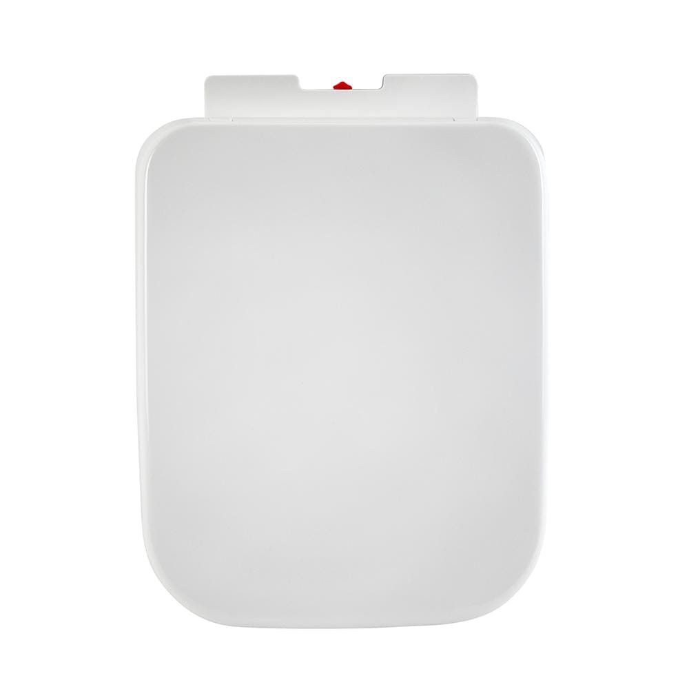 Sedile WC con Chiusura Soft Close, Sgancio Rapido e Fissaggio Superiore - Bianco - Hatton