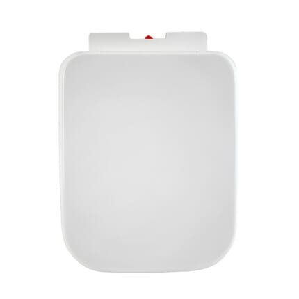 Sedile WC con Chiusura Soft Close, Sgancio Rapido e Fissaggio Superiore - Bianco - Hatton