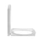 Sedile per WC a Filo Parete con Chiusura Soft Close e Fissaggio Superiore - Bianco - Halwell