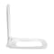 Sedile per WC a Filo Parete con Chiusura Soft Close e Fissaggio Superiore - Bianco - Sandford