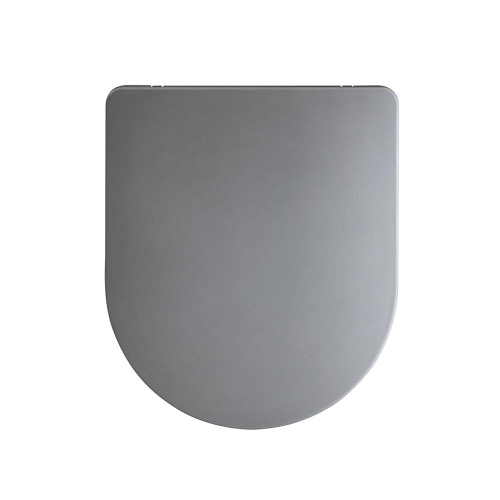 Sedile WC con Chiusura Soft Close, Sgancio Rapido e Fissaggio Superiore - Grigio (Pebble) - Elements
