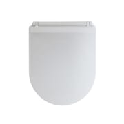 Sedile per WC a Filo Parete con Chiusura Soft Close e Fissaggio Superiore - Bianco - Marbury