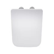 Sedile WC con Chiusura Soft Close, Sgancio Rapido e Fissaggio Superiore - Bianco - Avenham