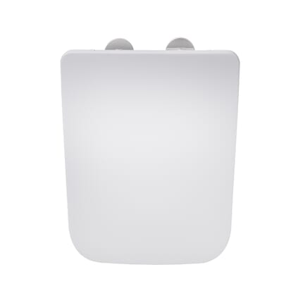 Sedile WC con Chiusura Soft Close, Sgancio Rapido e Fissaggio Superiore - Bianco - Avenham