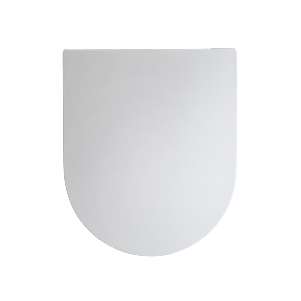 Sedile WC con Chiusura Soft Close, Sgancio Rapido e Fissaggio Superiore - Bianco - Hatfield