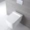 Sanitario Bagno WC Quadrato Sospeso 330x350x570mm con Sedile Copri WC Soft Close - Sandford