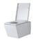 Sanitario Bagno WC Quadrato Sospeso 310x360x560mm con Sedile Copri WC Soft Close - Halwell