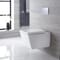 Sanitario Bagno WC Quadrato Sospeso 310x360x560mm con Sedile Copri WC Soft Close - Halwell