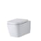 Sanitario Bagno WC Quadrato Sospeso 300x350x510mm con Sedile Copri Wc Soft Close - Milton