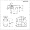 Sanitario Bagno WC Ovale Sospeso 405x340x575mm con Sedile Copri WC Soft Close - Langtree