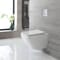 Sanitario WC Sospeso Quadrato con Sedile WC - Design Senza Brida - Exton