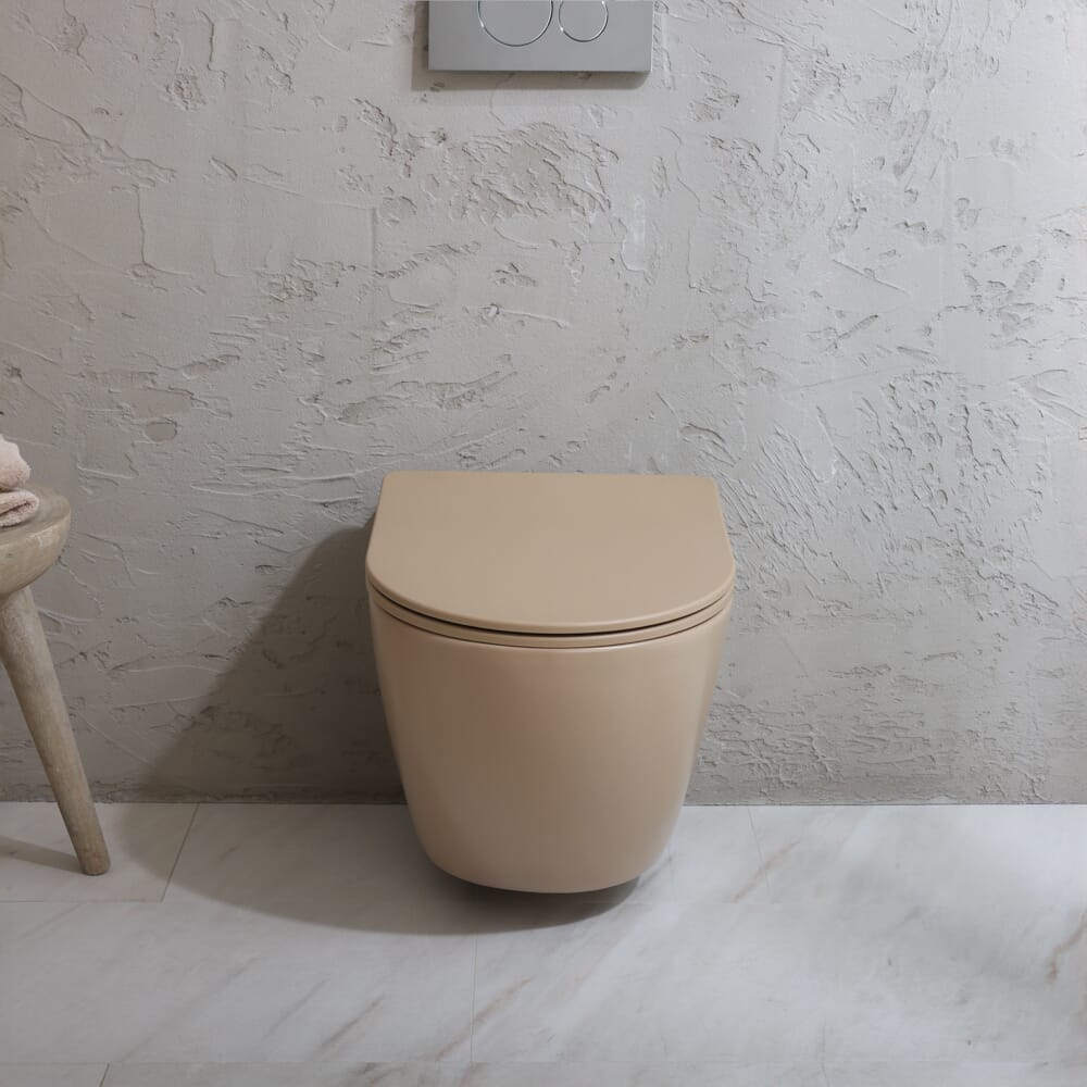 Sanitario WC Sospeso con Sedile con Chiusura Ammortizzata - Scelta di Finiture - Elements