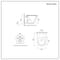 Sanitario WC Moderno Sospeso con Sedile a Chiusura Ammortizzata - Bianco - Attingham