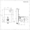 Kit per Sanitario Saru Bianco 500mm Completo di Vaso WC - Saru