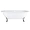 Vasca da Bagno Freestanding a Doppia Estremità con Bordo Arrotondato - 1780 x 825mm - Diversi Piedini Disponibili - Legend