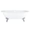 Vasca da Bagno Freestanding a Doppia Estremità con Bordo Arrotondato - 1780 x 825mm - Diversi Piedini Disponibili - Legend