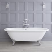 Vasca da Bagno Freestanding a Doppia Estremità con Bordo Arrotondato - 1780 x 825mm - Diversi Piedini Disponibili - Legend