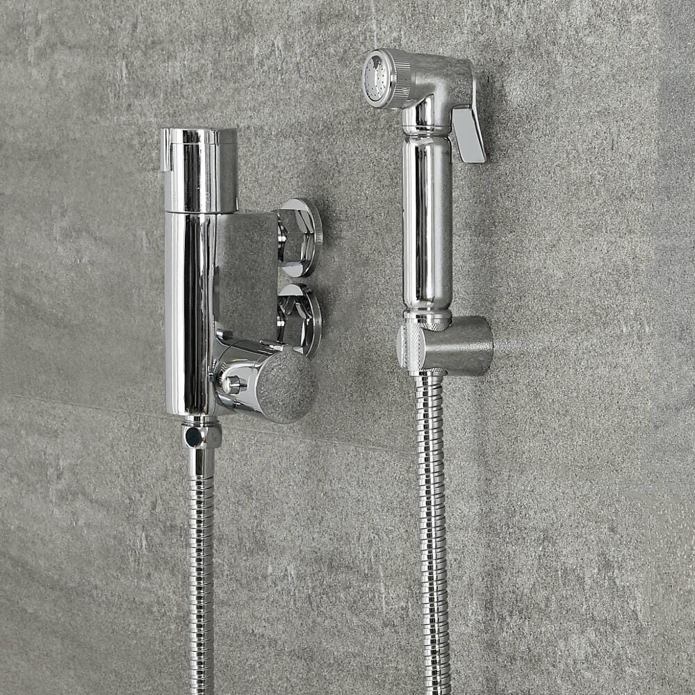 Kit Doccetta Igienica per WC con Miscelatore Termostatico - Cromato - Como