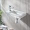 Lavabo Bagno Sospeso Rettangolare - 440mm x 235mm  (1 foro per Rubinetto) - Sandford