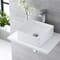 Lavabo Bagno da Appoggio Quadrato in Ceramica 370x370mm - Alswear
