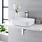 Lavabo Bagno da Appoggio Rettangolare in Ceramica 500x400mm - Milton
