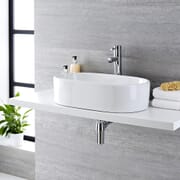 Lavabo Bagno da Appoggio in Ceramica Ovale 575mm x 360mm - Otterton