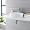 Lavabo Bagno da Appoggio Ovale 480x350mm in Ceramica - Otterton
