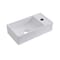 Lavabo Bagno da Appoggio in Ceramica Rettangolare 400x220mm - Halwell