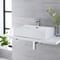 Lavabo Bagno da Appoggio Rettangolare in Ceramica  605x430mm - Sandford