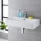 Lavabo Bagno da Appoggio in Ceramica Rettangolare 750x420mm - Sandford