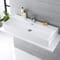 Lavabo Bagno da Appoggio Rettangolare in Ceramica 1000x420mm - Sandford