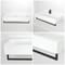 Lavabo Sospeso Bianco Rettangolare con Porta Salviette Nero 1010mm x 425mm - Sandford