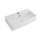 Lavabo Bagno da Appoggio Rettangolare in Ceramica 550x310mm - Halwell