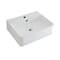 Lavabo Bagno Sospeso in Ceramica Rettangolare 520x420mm - Exton